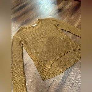NWOT Harper Heritage Brown Cropped Sweater
